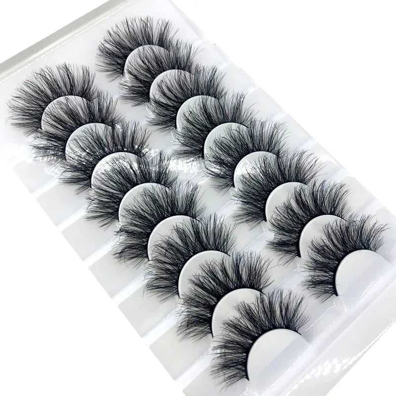 HBZGTLAD 8 pairs 15-22mm natural 3D false eyelashes fake lashes makeup kit Mink Lashes extension mink eyelashes maquiagem