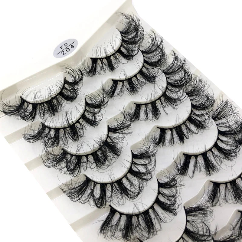 HBZGTLAD 8 pairs 15-22mm natural 3D false eyelashes fake lashes makeup kit Mink Lashes extension mink eyelashes maquiagem