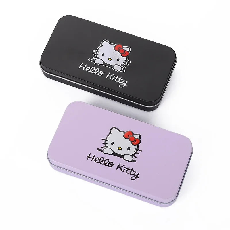 Hello Kitty Sanrio Makeup Brush Set Cartoon Anime Hellos Kittys Women Beauty Tools Girls Accessories Girls Gift Box