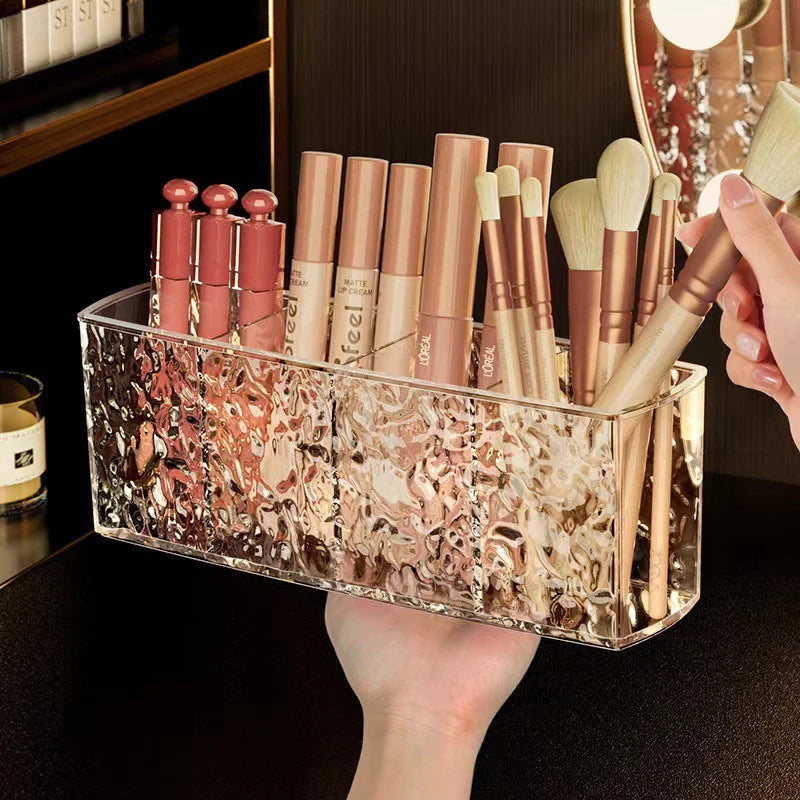 1PC Acrylic Makeup Brush Holder Desk Cosmetic Organiser Clear Lipstick Brush Storage Lipstick Brush Storage Holder