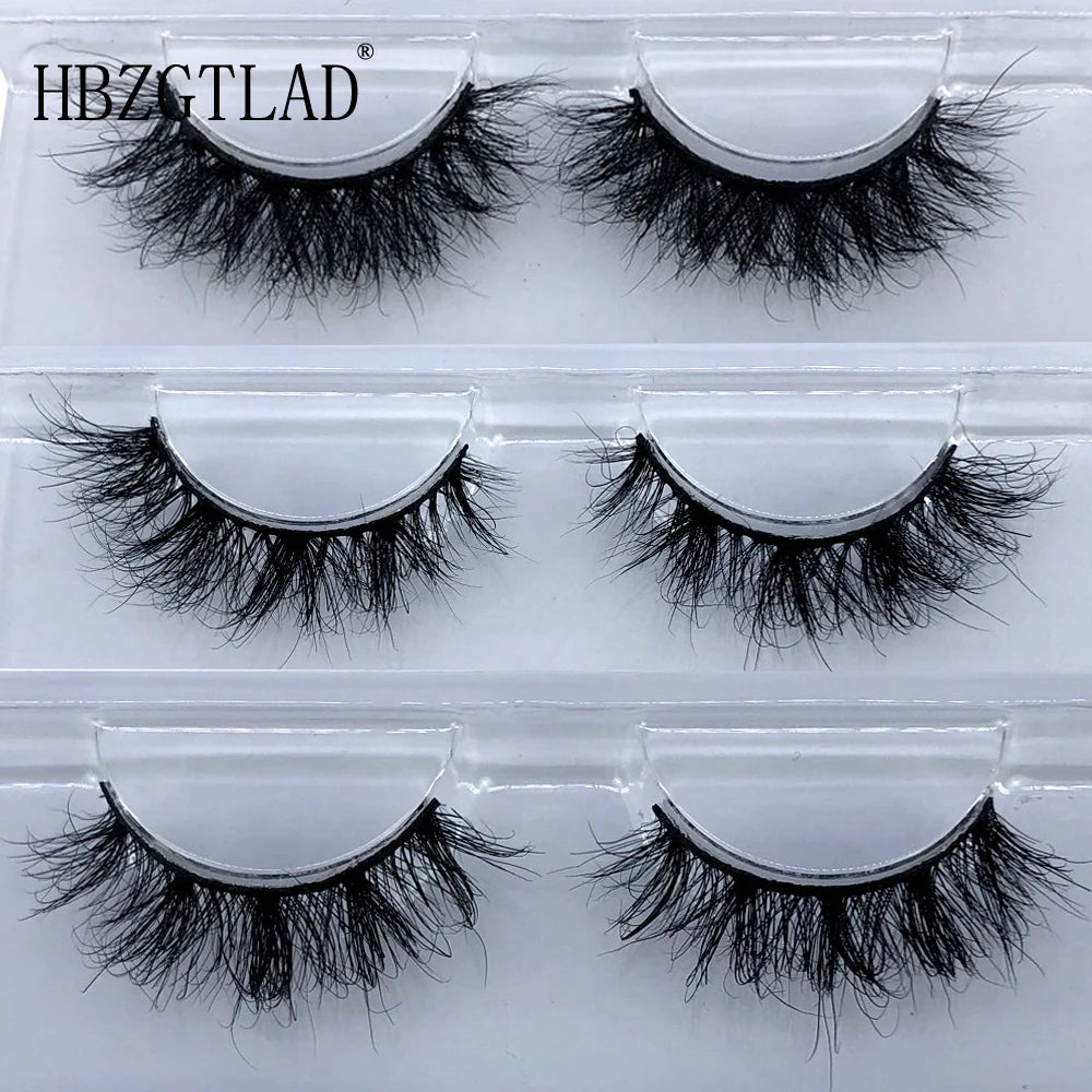 Bulk 3D Faux Mink Eyelashes Natural Thick Long False Eyelashes Wholesales Dramatic Fake Lashes Makeup Extension Eyelashes