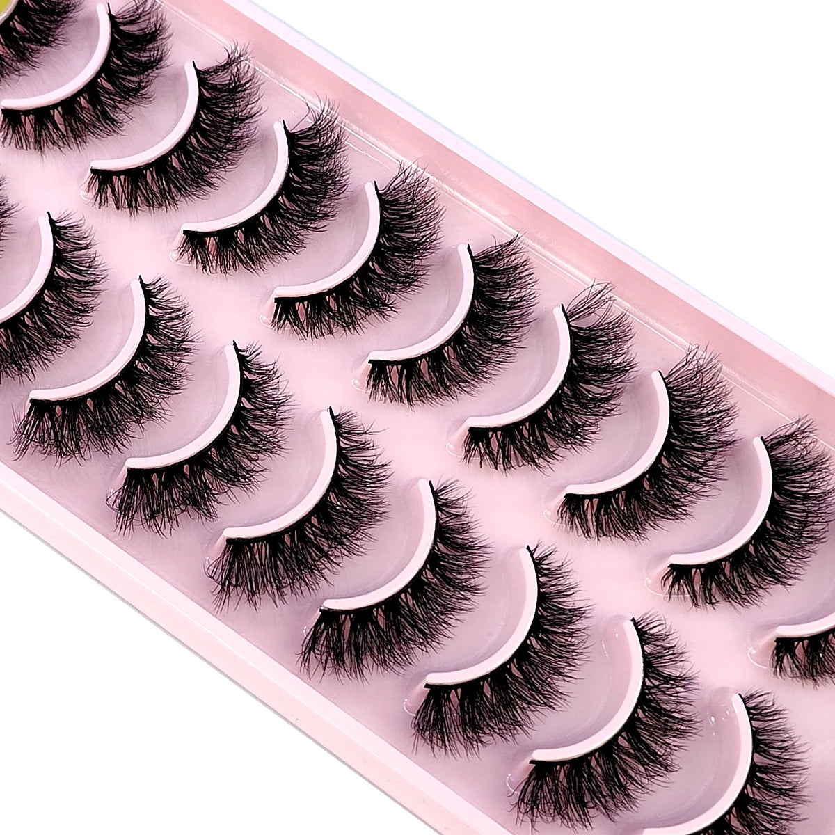 New 10 Pairs Eyelashes Makeup Soft Fluffy 3D Mink False Eyelashes Thick HandMade Volume Mink Lashes Faux Cils Natural Fake Lash