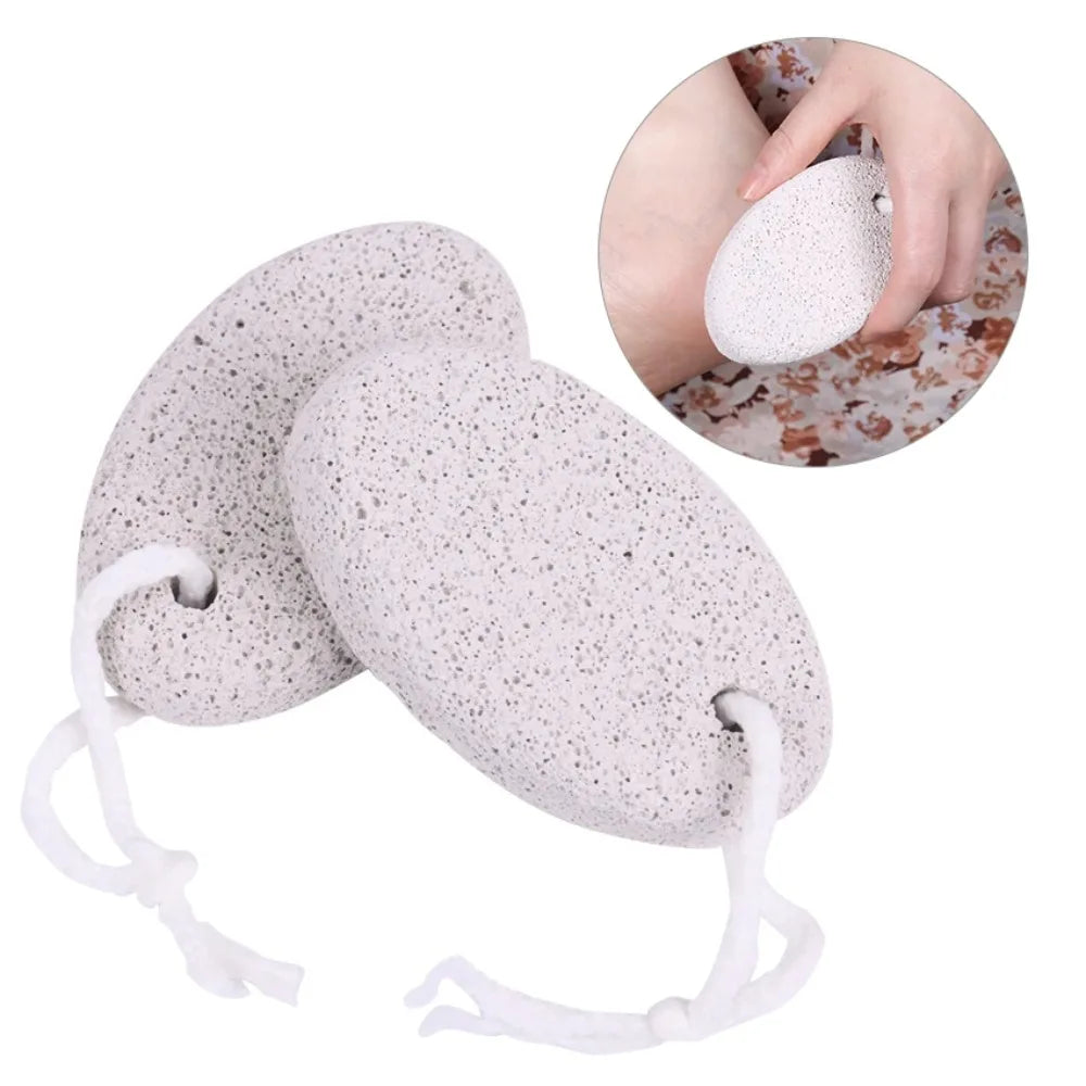 Hard Natural Pumice Stone Feet Elliptical Exfoliation Tool Accessories Foot Scrubber Dead Skin Pedicure Brush