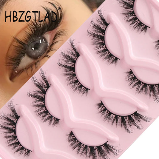 Cat Eye Lashes Winged End Eye Elongated Eyelashes Faux Mink Eyelashes Fake Fox Eye Lashes Soft Natural Long Makeup Lashes Cils