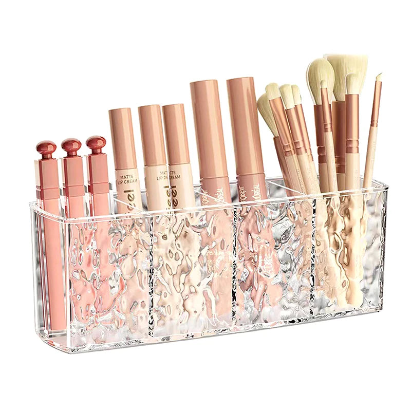 1PC Acrylic Makeup Brush Holder Desk Cosmetic Organiser Clear Lipstick Brush Storage Lipstick Brush Storage Holder