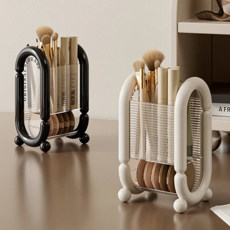 Light Luxury Minimalist Makeup Brush Organiser Cylinder Dresser Desktop Eyebrow Pencil Brush Organiser