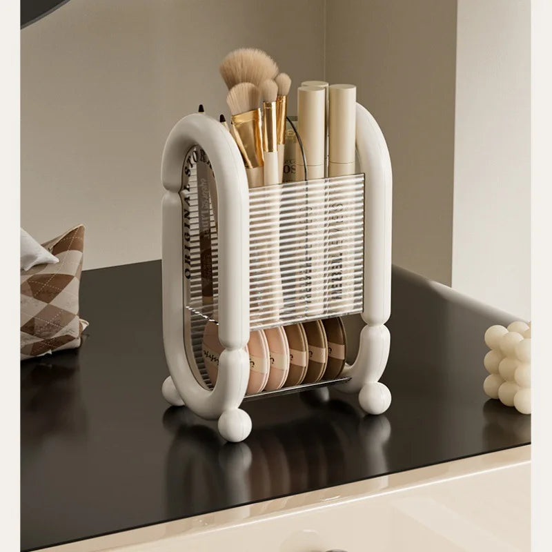 Light Luxury Minimalist Makeup Brush Organiser Cylinder Dresser Desktop Eyebrow Pencil Brush Organiser