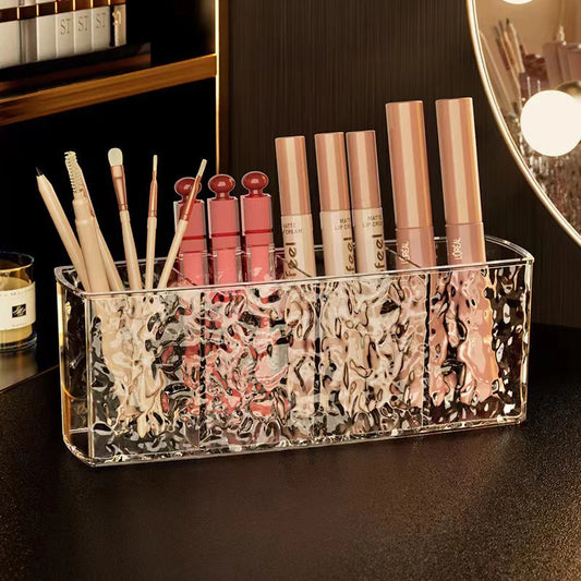 1PC Acrylic Makeup Brush Holder Desk Cosmetic Organiser Clear Lipstick Brush Storage Lipstick Brush Storage Holder